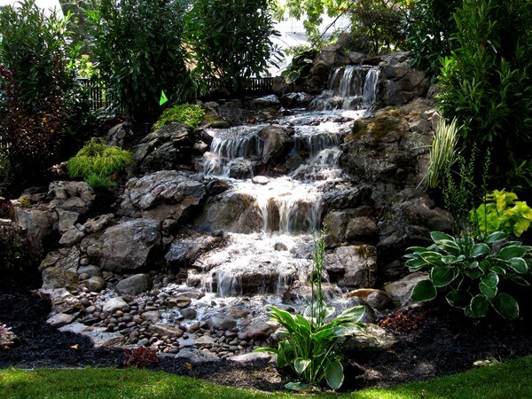 Hewlett Waterfalls & Ponds - design and construction